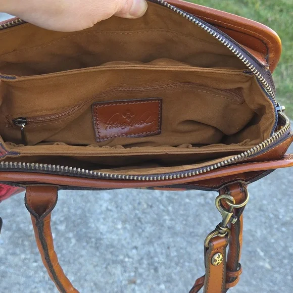 Patricia Nash Paris Summer Roses Leather Crossbody Satchel $199 Retail. NWT - Picture 9 of 17